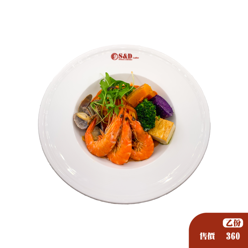 蕃茄海鮮義大利麵