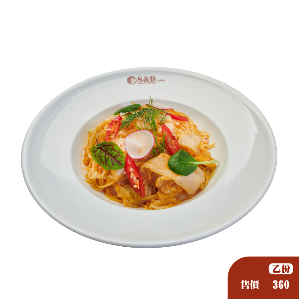 黃金泡菜義大利麵